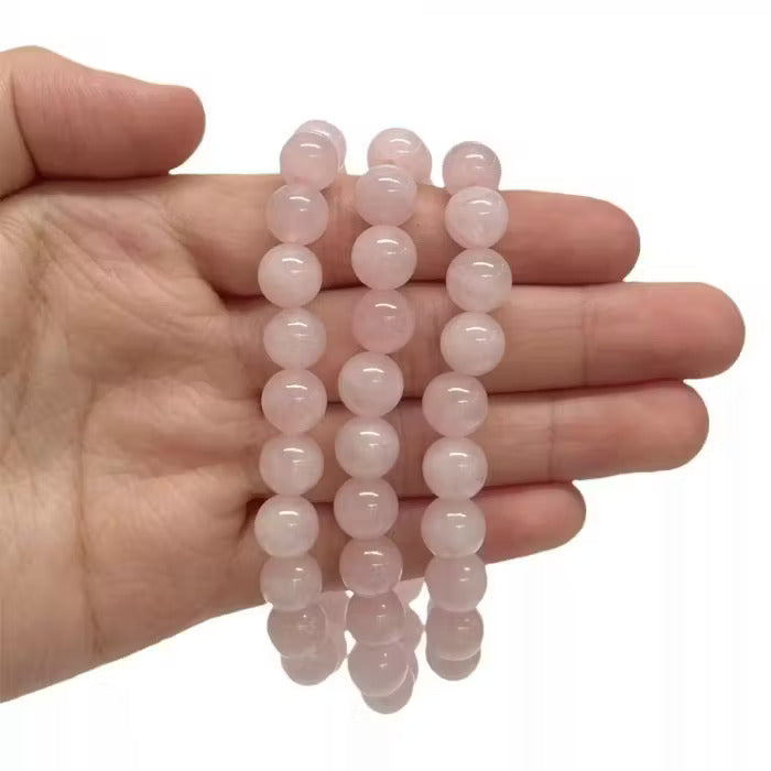 Natural Rose Quartz Gemstone Bracelet